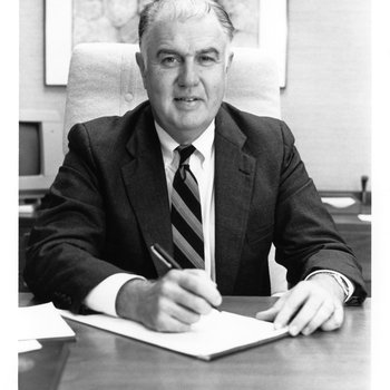 Interim President Roy E. McTarnaghan, 1989