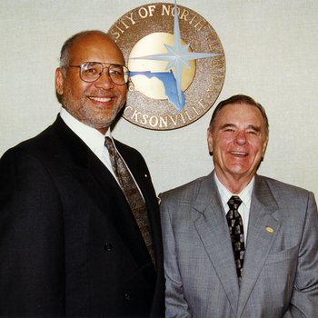 President Herbert and Dr. J. Brooks Brown, 1996