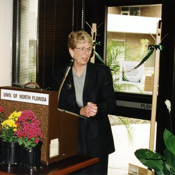 President Hopkins, Faculty Center Dedication, 1999