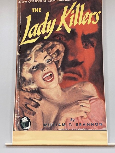 wall hanging. cover of The Lady Killers by William T. Brannon
