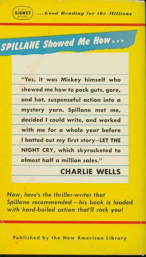 The Last Kill / Charlie Wells. Back cover.